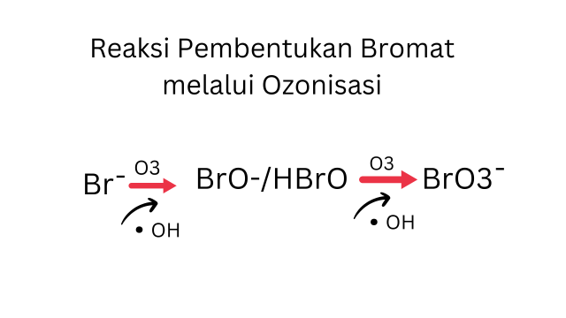 Reaksi Pembentukan Bromat melalui Ozonisasi