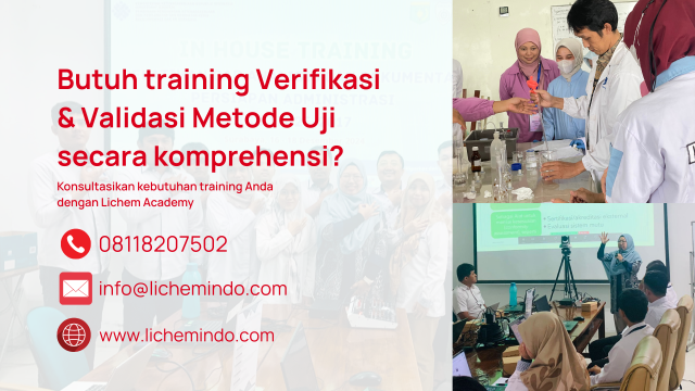 Training verifikasi validasi metode uji kimia